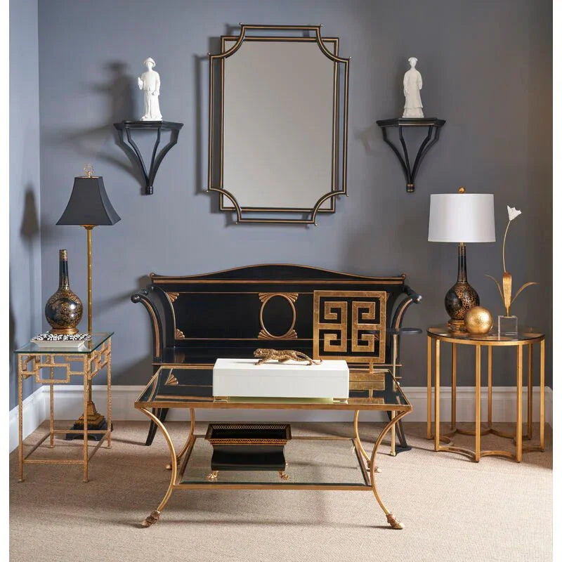 London Church Two Stacked Metal Framed Wall Mirror - LOOMLAN - Chelsea House - Wall Mirrors
