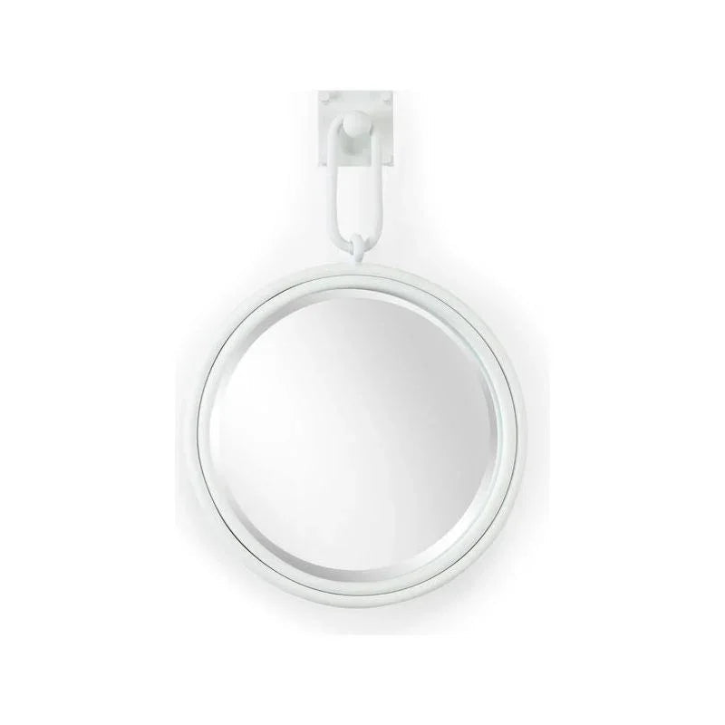 Lucia Iron Framed White Wall Mirror - LOOMLAN - Wildwood - Wall Mirrors