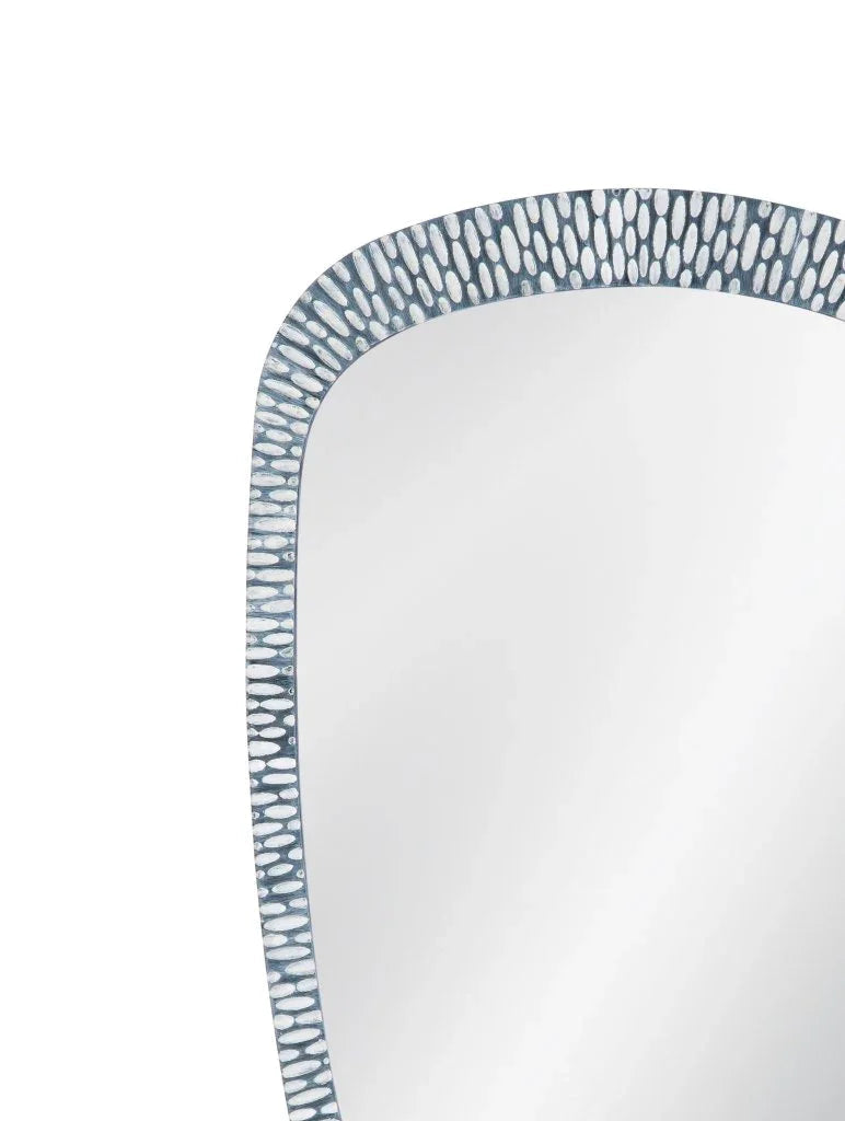 Maddox Modern Grey Resin Wall Mirror - LOOMLAN - Bassett Mirror - Wall Mirrors