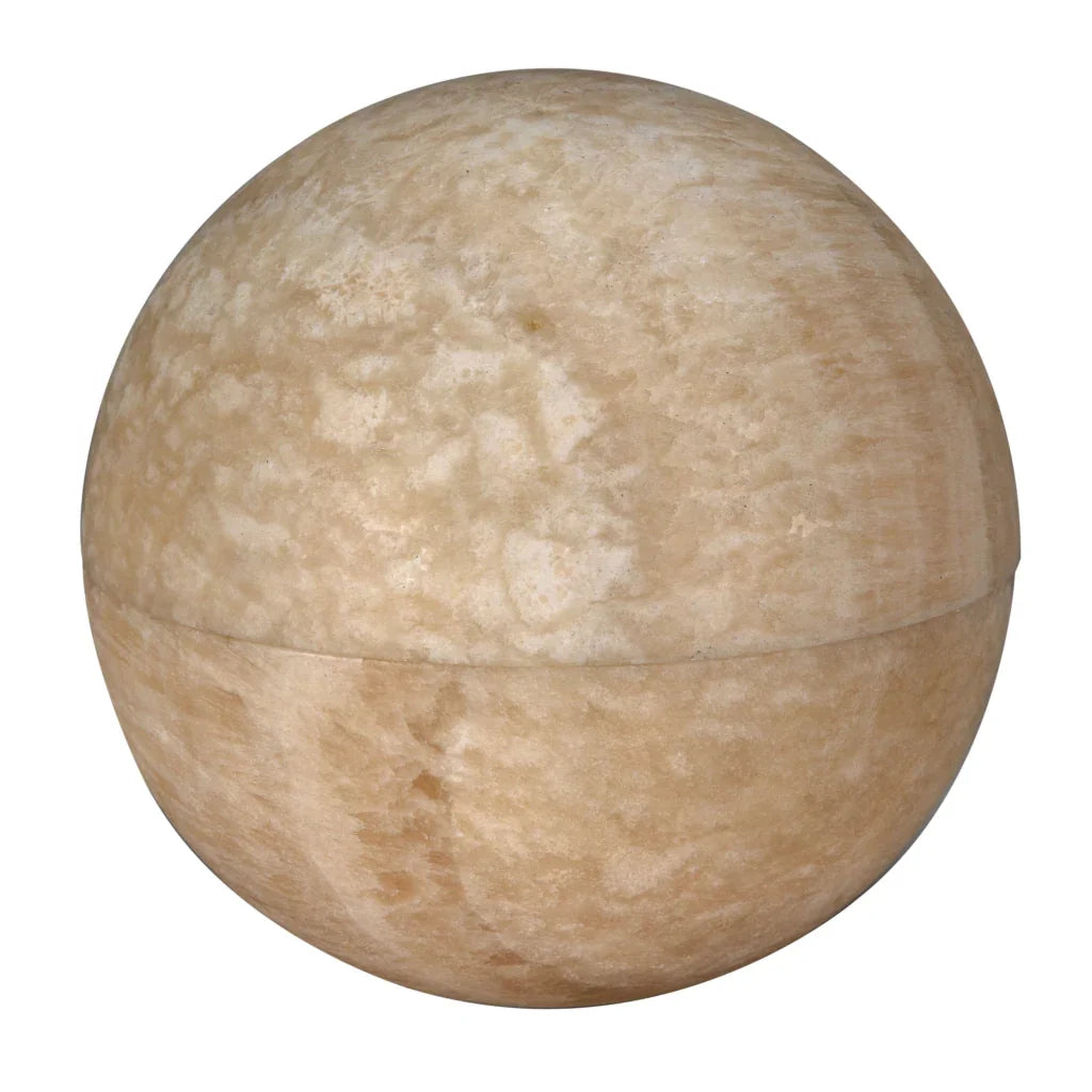 Onyx Globe Style Round Table Lamp - LOOMLAN - Noir - Table Lamps