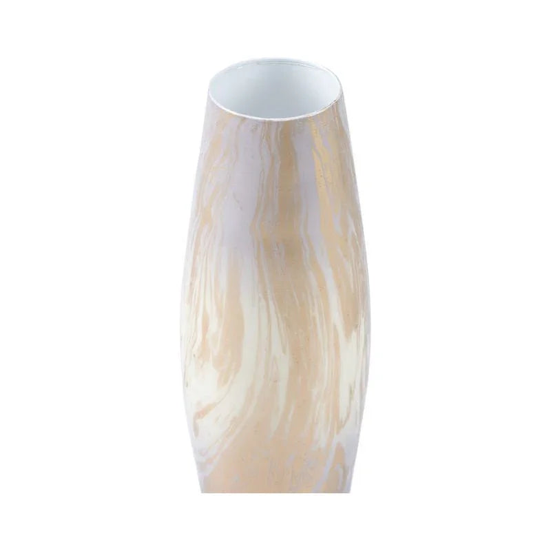 Oyster Swirl Enameled Vase - LOOMLAN - Wildwood - Vases & Jars