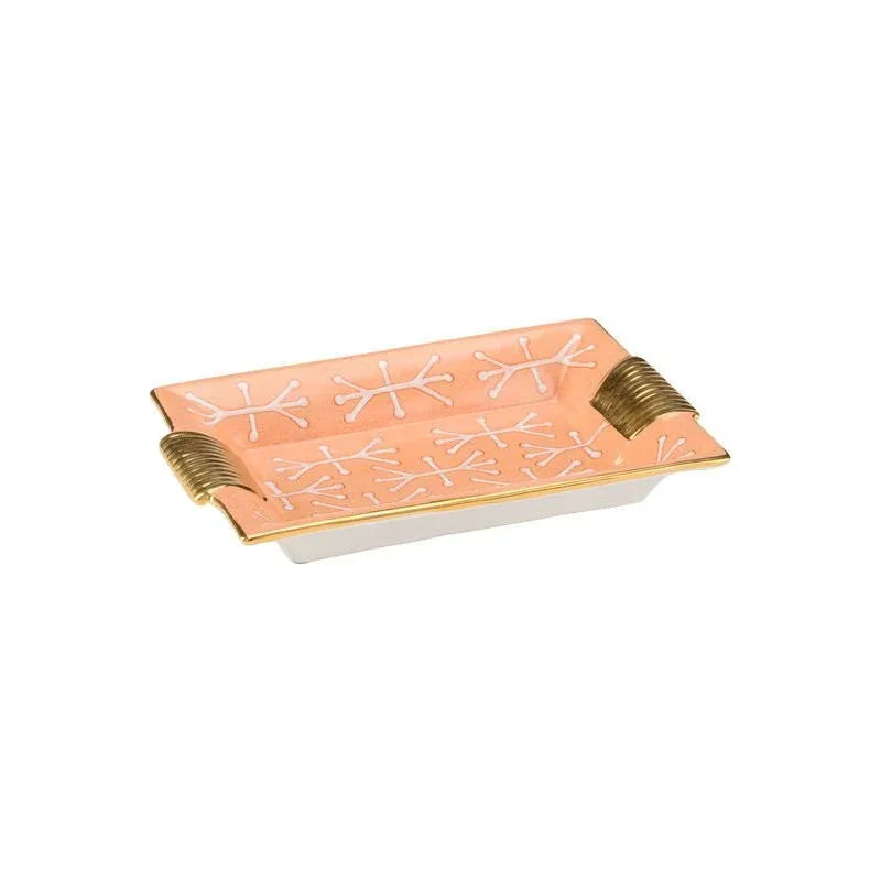 Pamela Hand Painted Porcelain Tray - LOOMLAN - Chelsea House - Trays