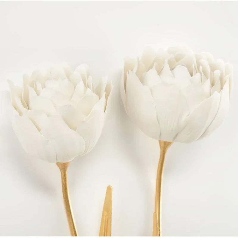 Porcelain Flowers Hamdmade Artwork-Framed Wall Art-Chelsea House-LOOMLAN