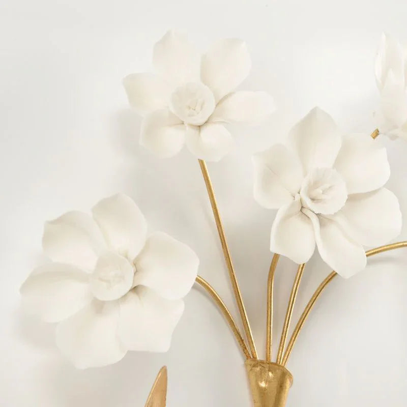 Porcelain Flowers Hamdmade Artwork-Framed Wall Art-Chelsea House-LOOMLAN