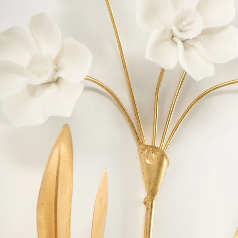Porcelain Flowers Hamdmade Artwork-Framed Wall Art-Chelsea House-LOOMLAN