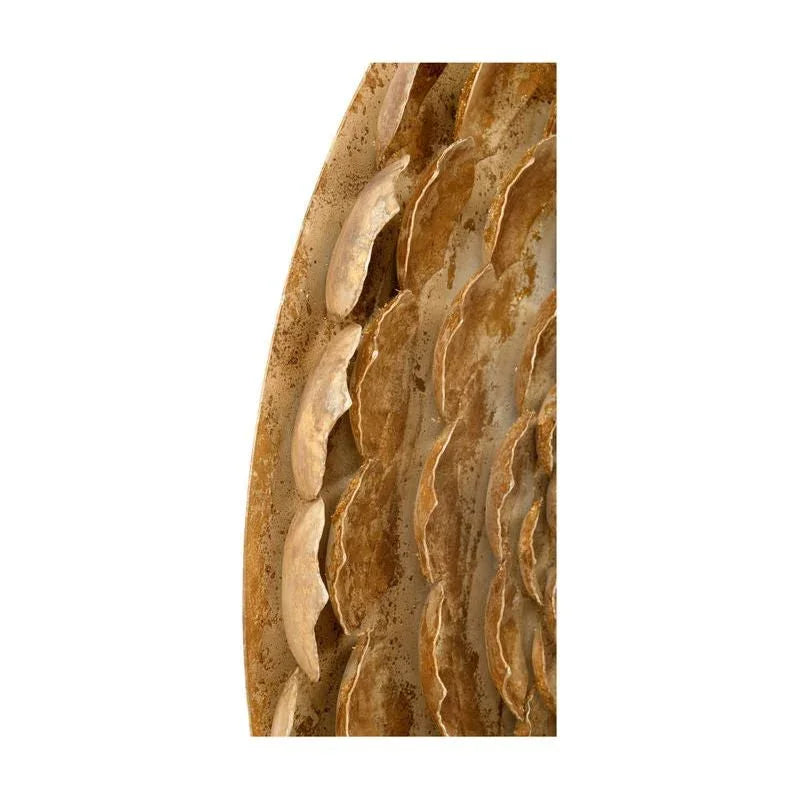 Promenea Aged Gold Leaf Finish Wall Mirror - LOOMLAN - Wildwood - Wall Mirrors