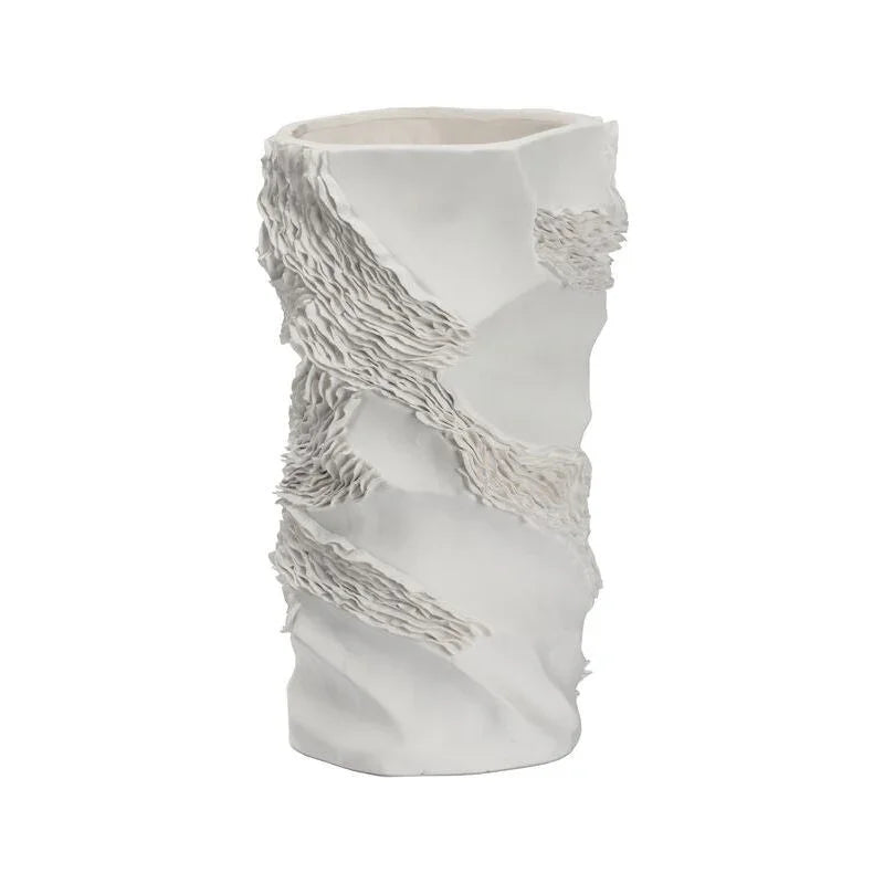 Ripple Organic Shape Ceramic Vase - LOOMLAN - Chelsea House - Vases & Jars
