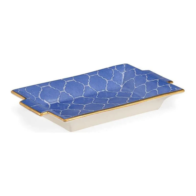 Royal White Glazed Porcelain Tray - LOOMLAN - Chelsea House - Trays