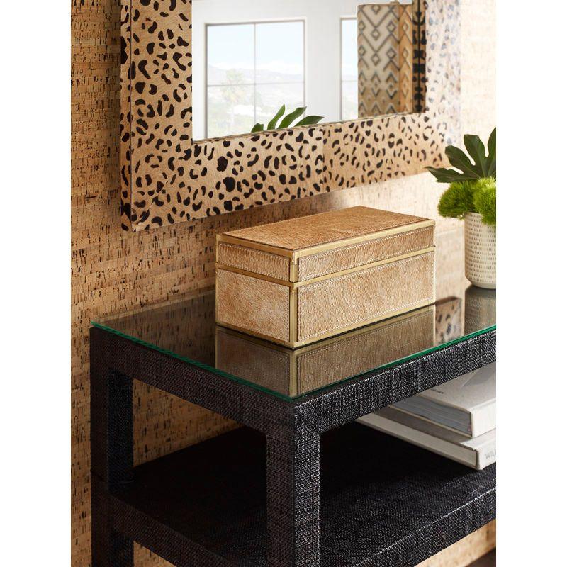 Sabor Hide On Hair Frame Wall Mirror - LOOMLAN - Wildwood - Wall Mirrors