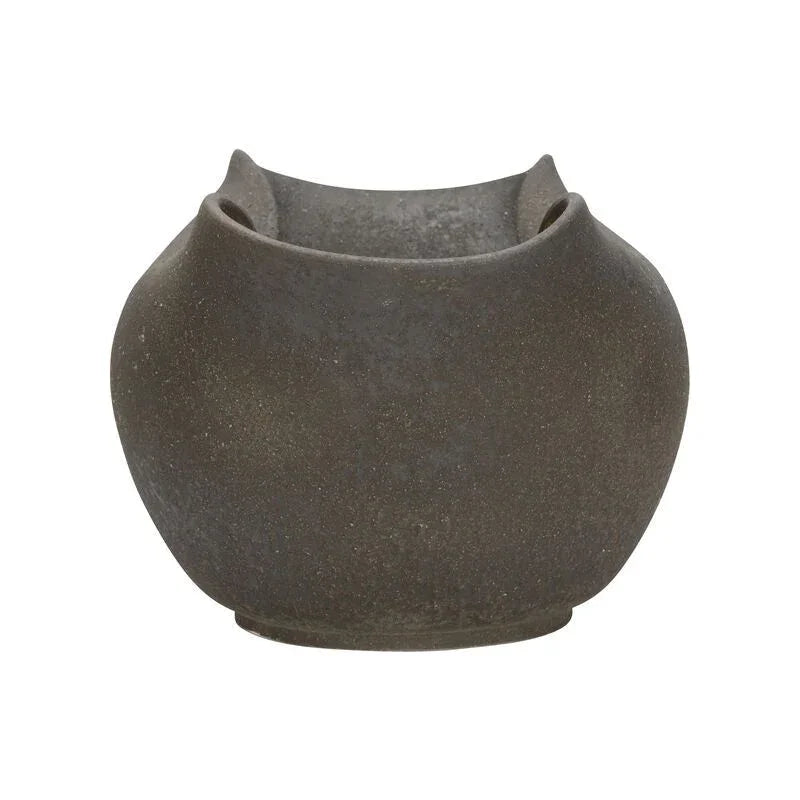Sendai Black Reactive Glaze Vase - LOOMLAN - Wildwood - Vases & Jars