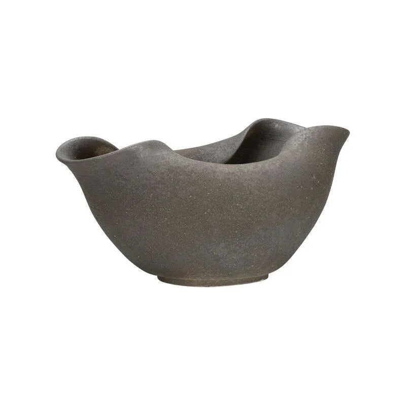 Sendai Black Reactive Glaze Vase - LOOMLAN - Wildwood - Vases & Jars