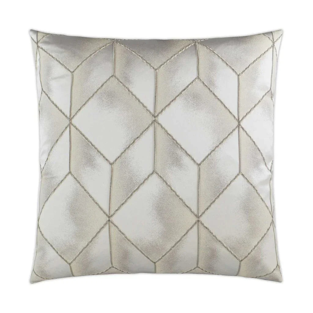 Social Call Handmade Ivory Throw Pillow - LOOMLAN - D.V. Kap - Throw Pillows