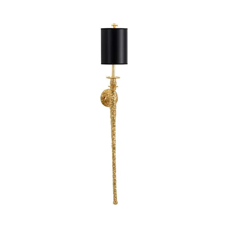 Stiletto Metalic Gold Wall Sconce - LOOMLAN - Wildwood - Wall Sconces