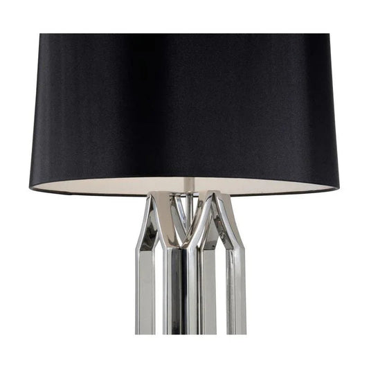 Take The Silver Geometric Base Table Lamp - LOOMLAN - Wildwood - Table Lamps