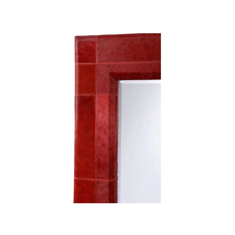 Taurus Hair On Hide Frame Wall Mirror - LOOMLAN - Wildwood - Wall Mirrors