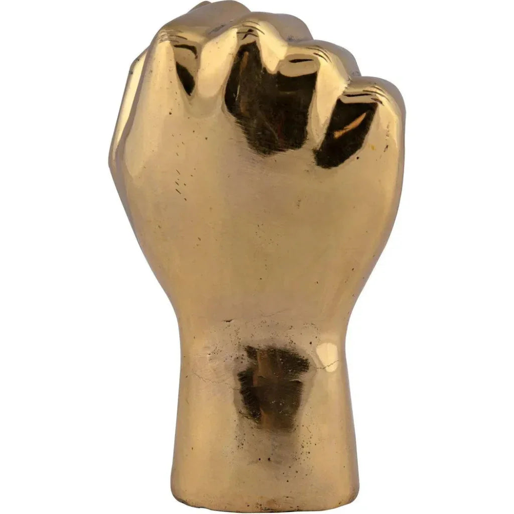Antique Brass Hand Signs Sculpture