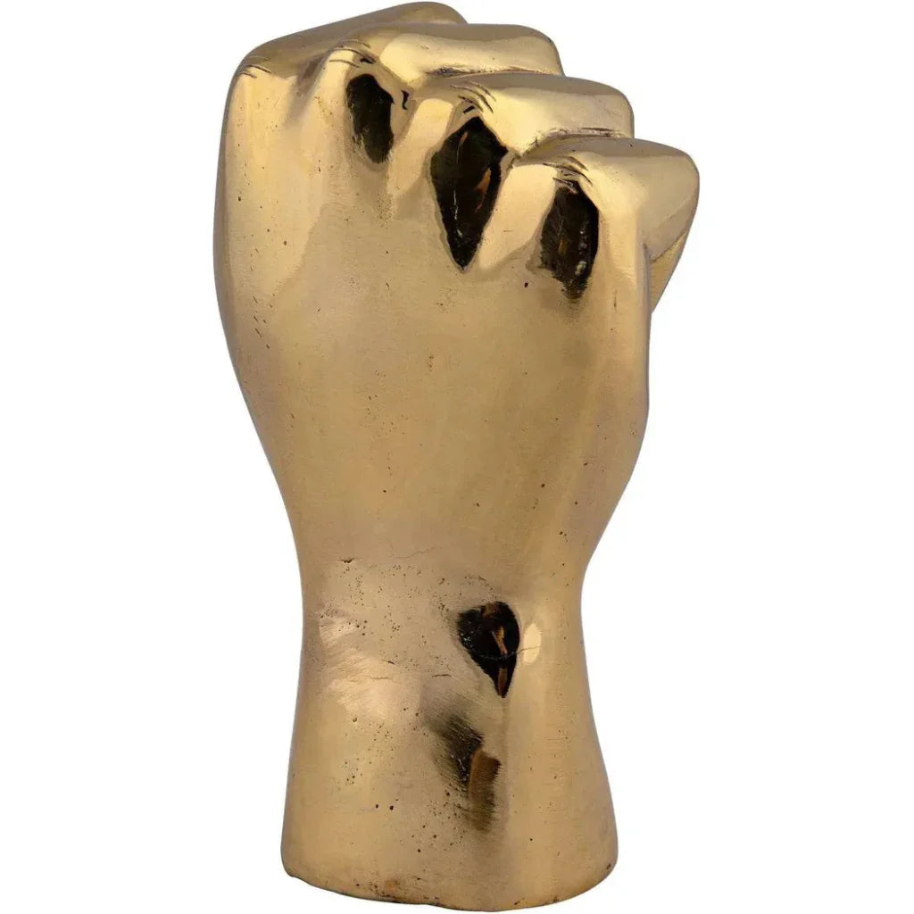 Antique Brass Hand Signs Sculpture