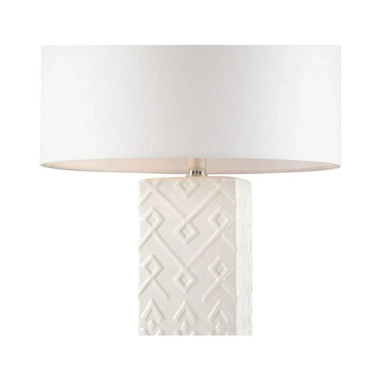 Ujamaa White Table Lamp - LOOMLAN - Wildwood - Table Lamps