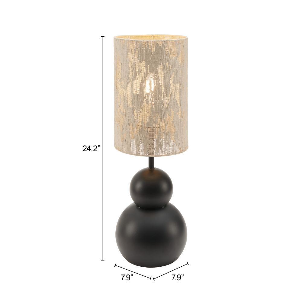 Pupen Steel Black Table Lamp -- view 6
