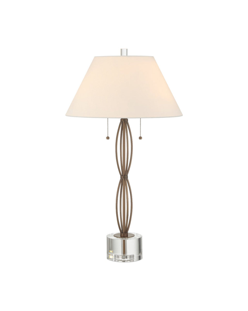 Mizner Optic Crystal Base Table Lamp