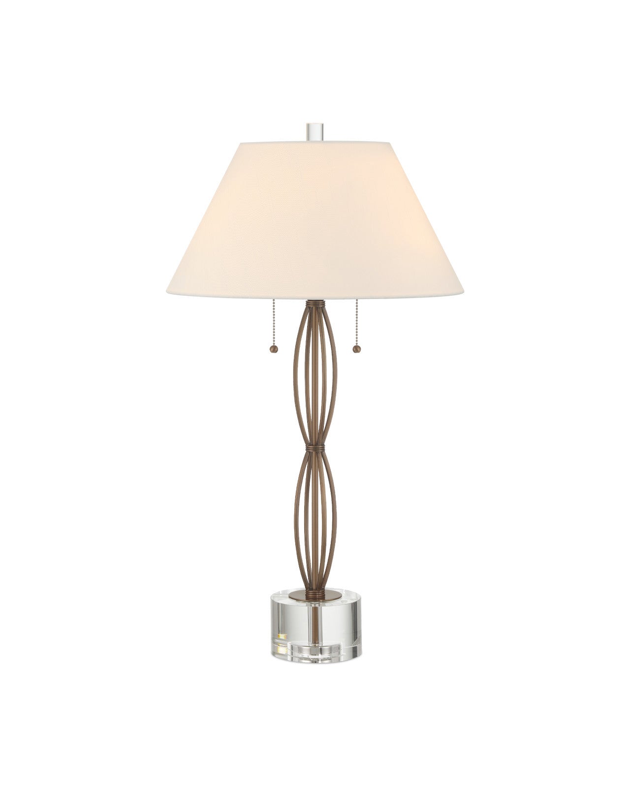 Mizner Optic Crystal Base Table Lamp