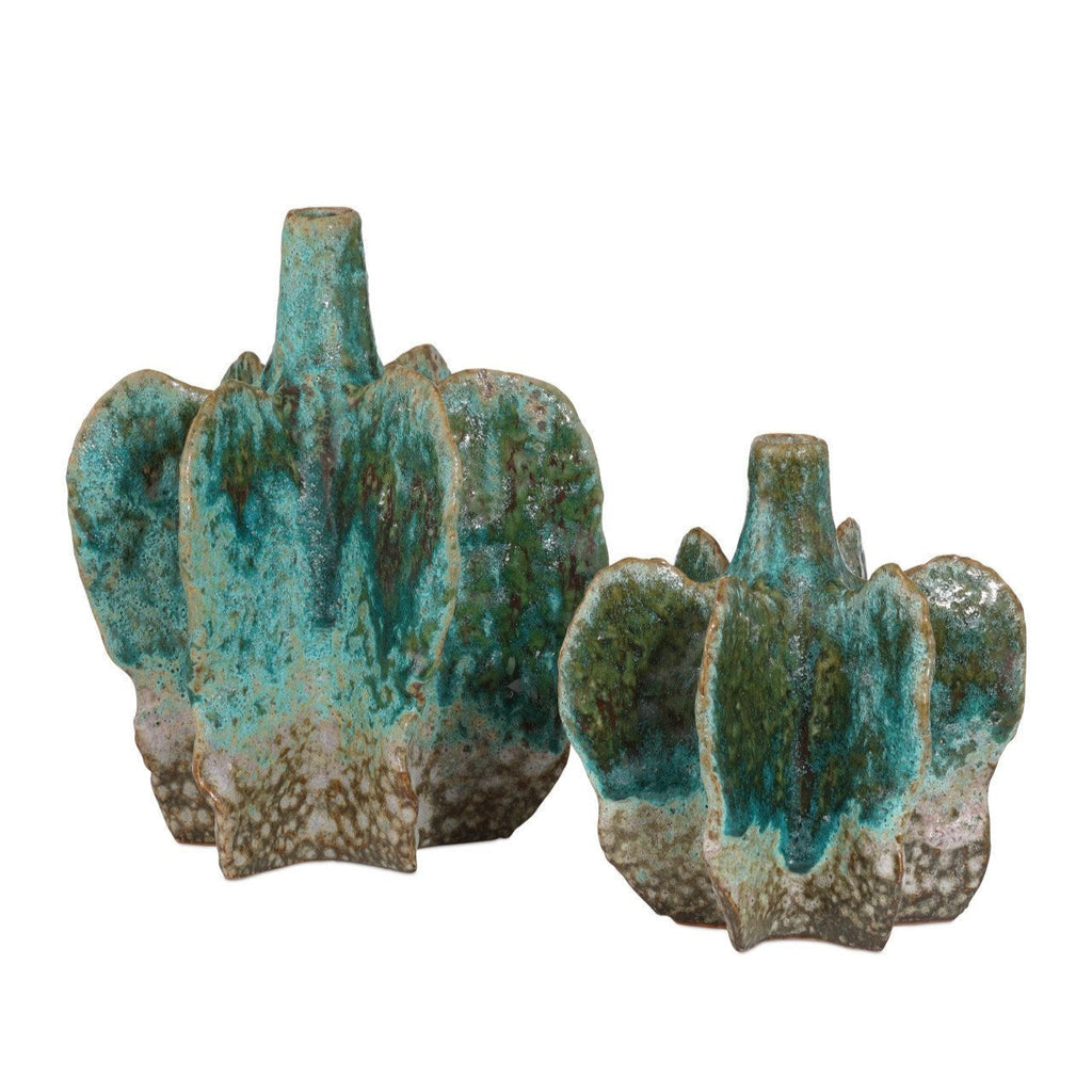 Urbano Green Porcelain Vase (Set of 2)