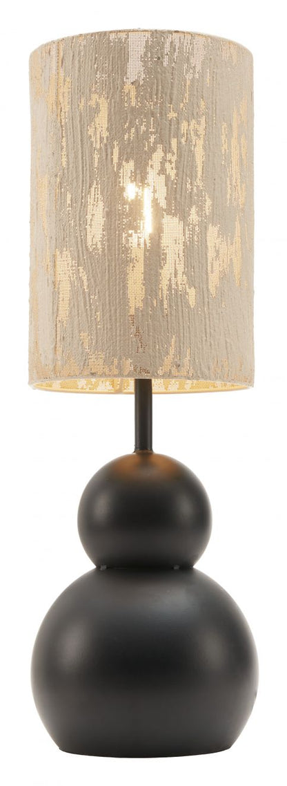 Pupen Steel Black Table Lamp -- view 2