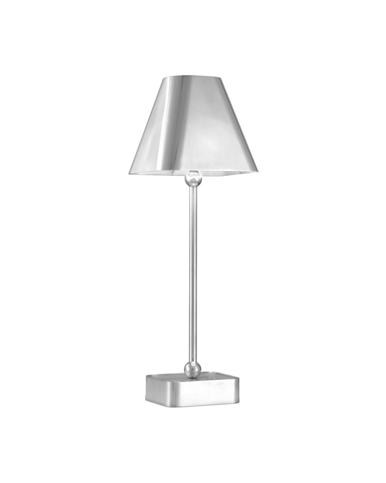 Gadabout Cordless Metalic Silver Table Lamp
