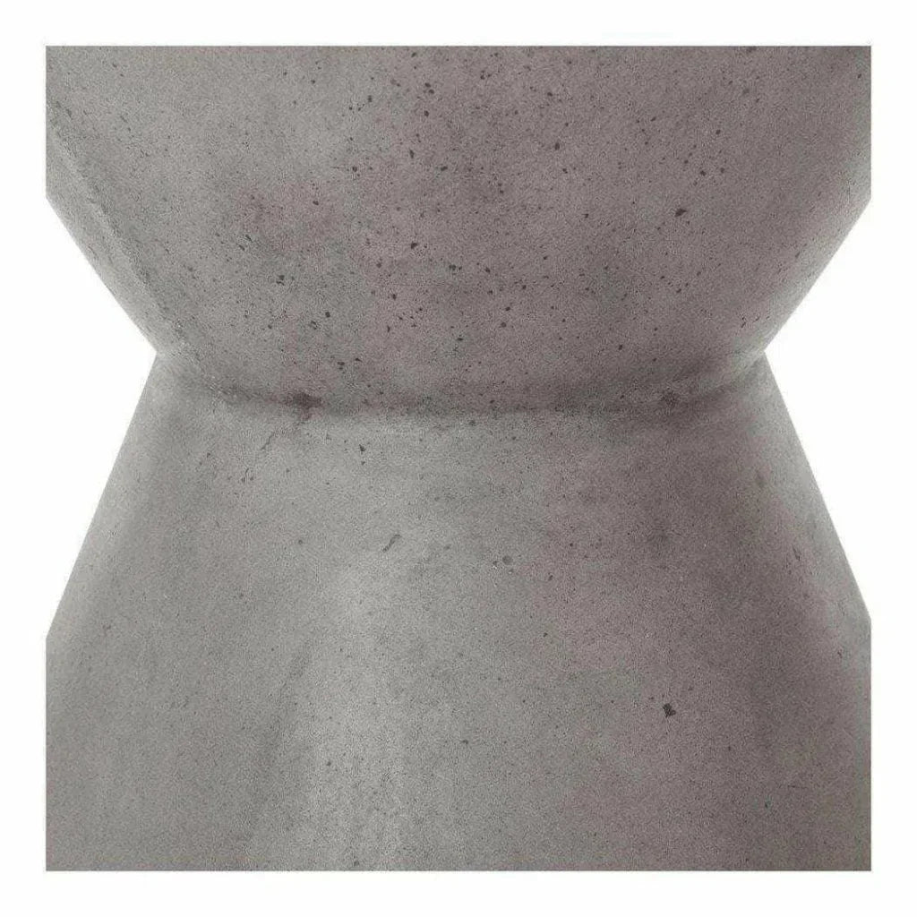 Moe's Home 15 Inch Outdoor Stool Grey Contemporary