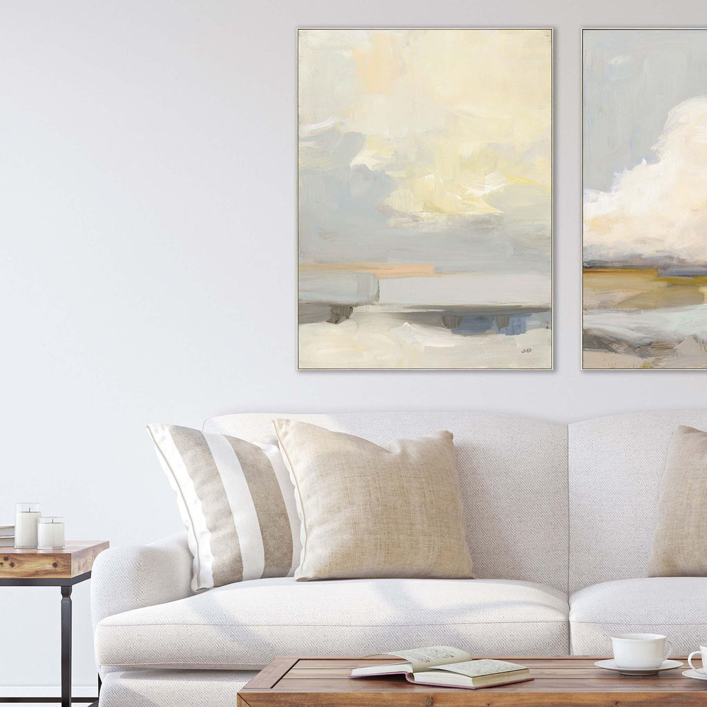 Where Land Meets Sky Blue Canvas Art