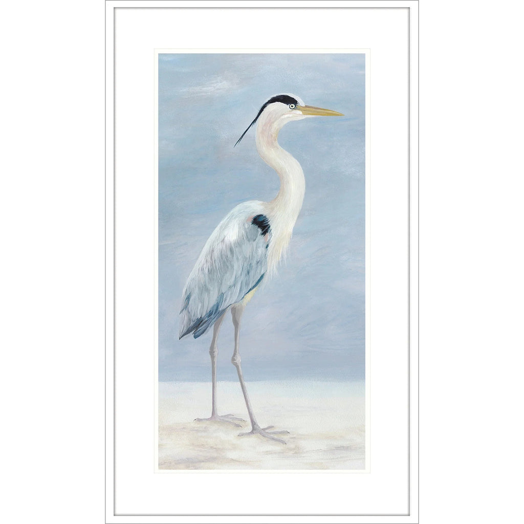 Coastal Calm Wood Frame Blue Canvas Art