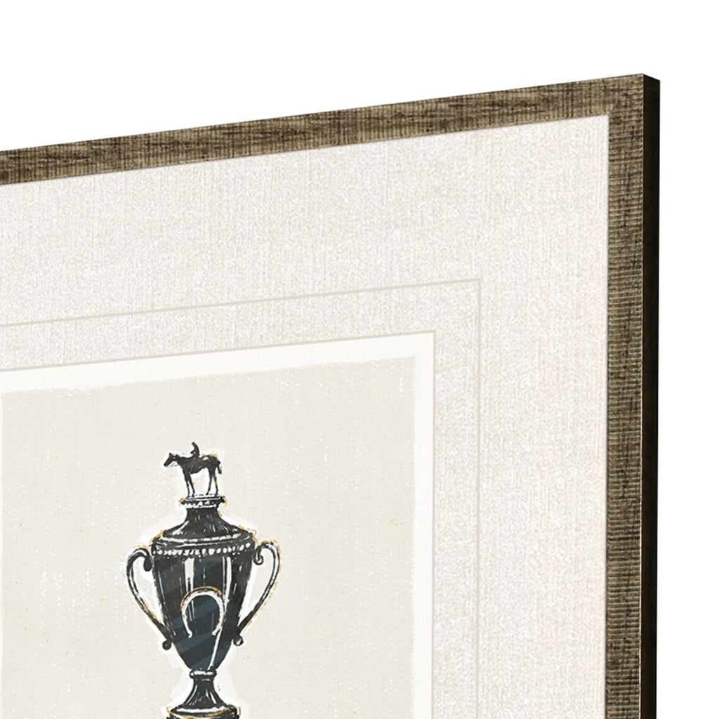 Equestrian Black Canvas Art 4PC