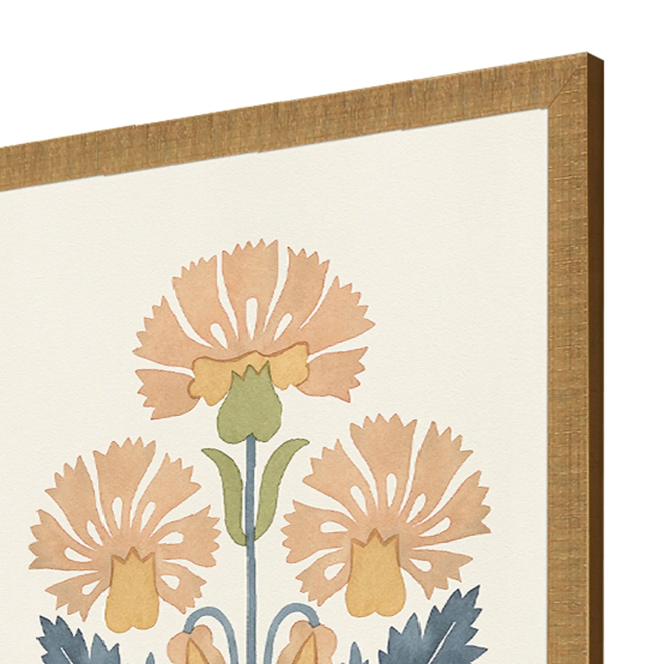 Folk Flourish Multi Canvas Art 4PC