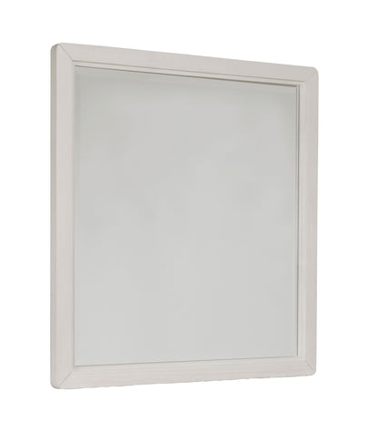 Abaco Wood Frame White Wall Mirror