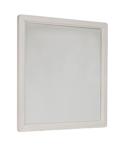 Abaco Wood Frame White Wall Mirror