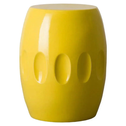 18 in. Orion Ceramic Outdoor Garden Stool-Garden Stools-Emissary-LOOMLAN