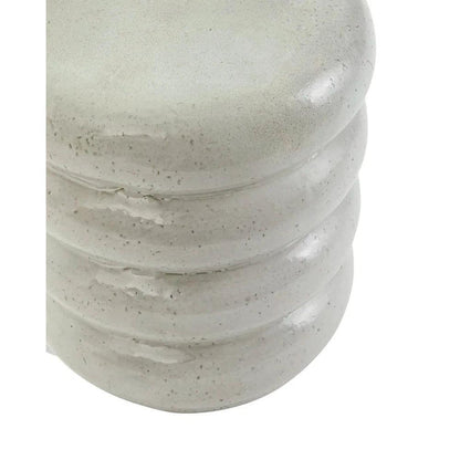 18 in. Torus Ceramic Outdoor Garden Stool-Garden Stools-Emissary-LOOMLAN