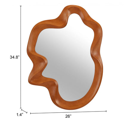 Foz Solid Wood Frame Wall Mirror -- view 4