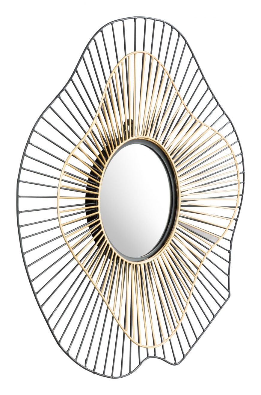 Comet Iron Franm Round Wall Mirror -- view 3
