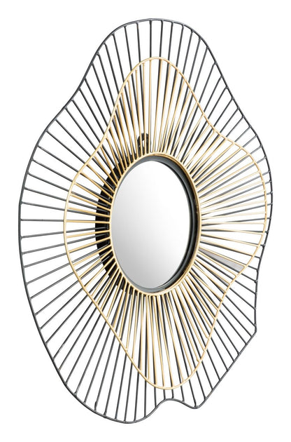 Comet Iron Franm Round Wall Mirror -- view 3
