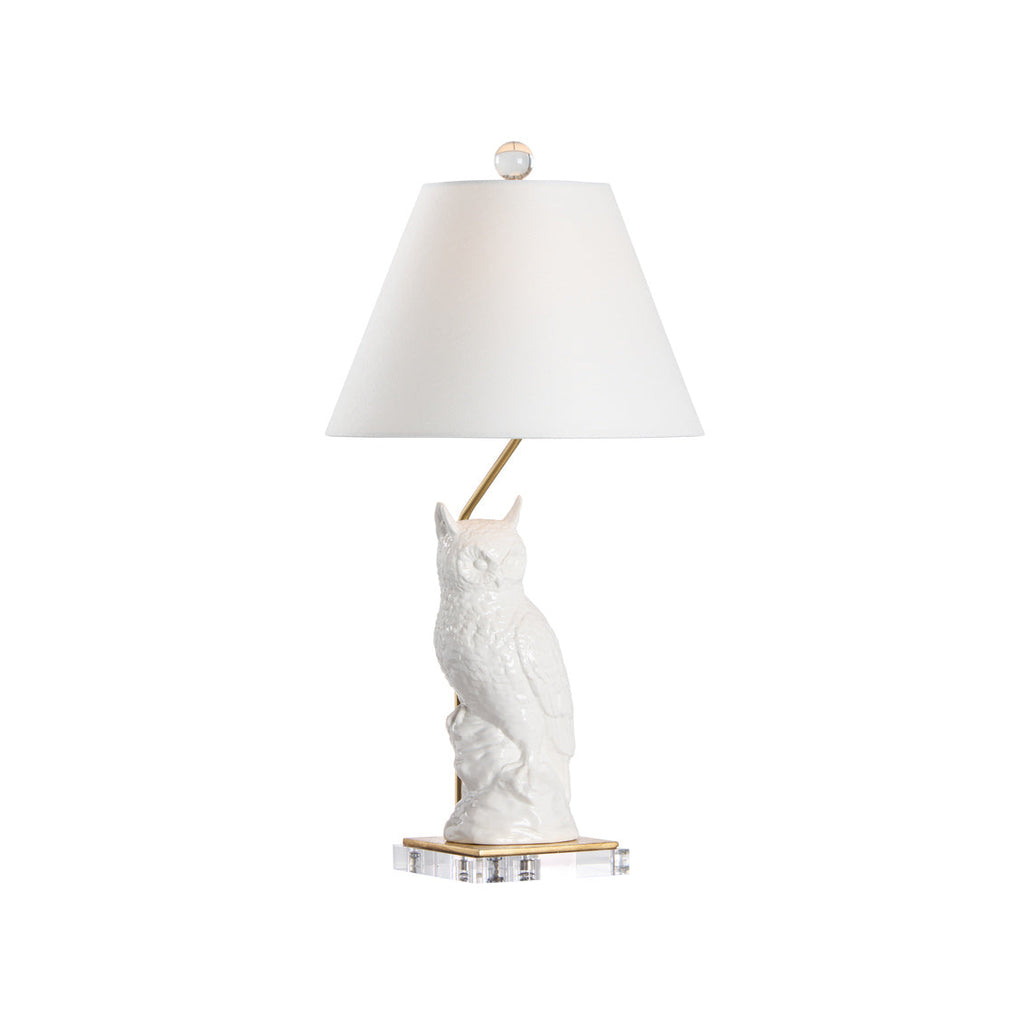 Hoot Ceramic Owl Table Lamp