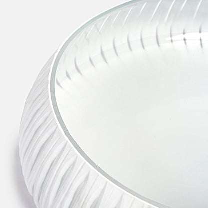 Camille White Glass Bowl -- view 3
