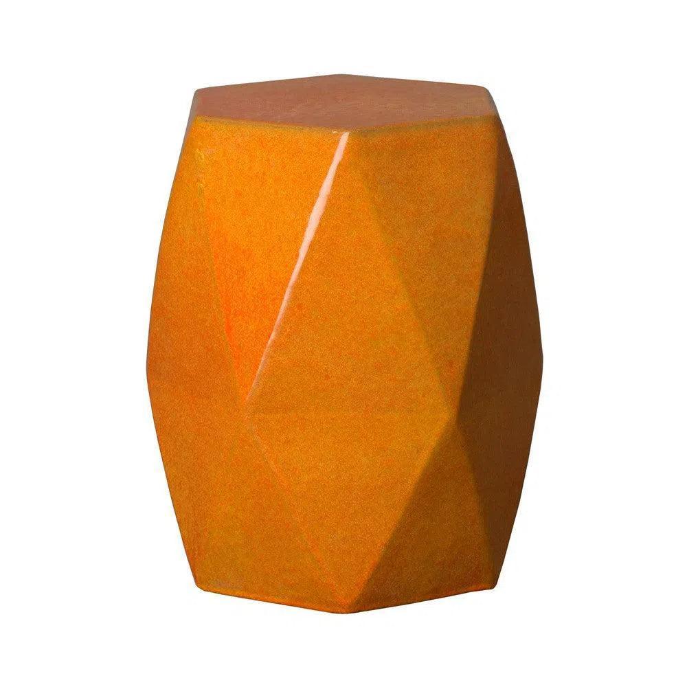 22 in. Brilliant Matrix Ceramic Garden Stool-Garden Stools-Emissary-LOOMLAN