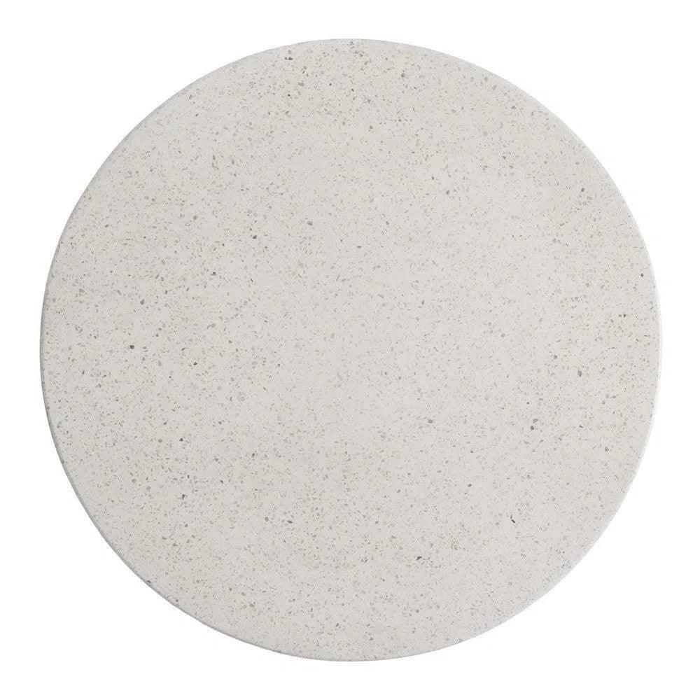 22 in. Caemen Teardrop Terrazzo Outdoor Garden Stool-Garden Stools-Emissary-LOOMLAN