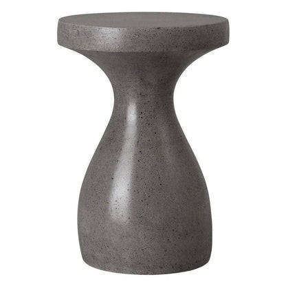 22 in. Caemen Teardrop Terrazzo Outdoor Garden Stool-Garden Stools-Emissary-Terrazzo Gray-LOOMLAN