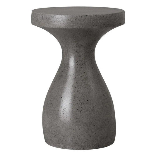 22 in. Caemen Teardrop Terrazzo Outdoor Garden Stool-Garden Stools-Emissary-Terrazzo Gray-LOOMLAN