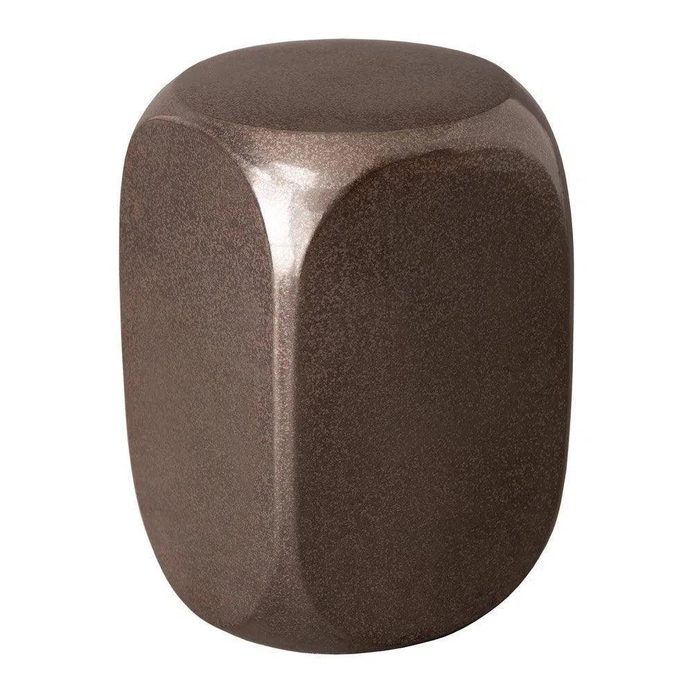 22 in. Dice Ceramic Outdoor Garden Stool-Garden Stools-Emissary-LOOMLAN