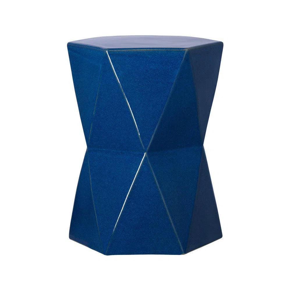 22 in. Matrix Hexagon Outdoor Garden Stool-Garden Stools-Emissary-LOOMLAN