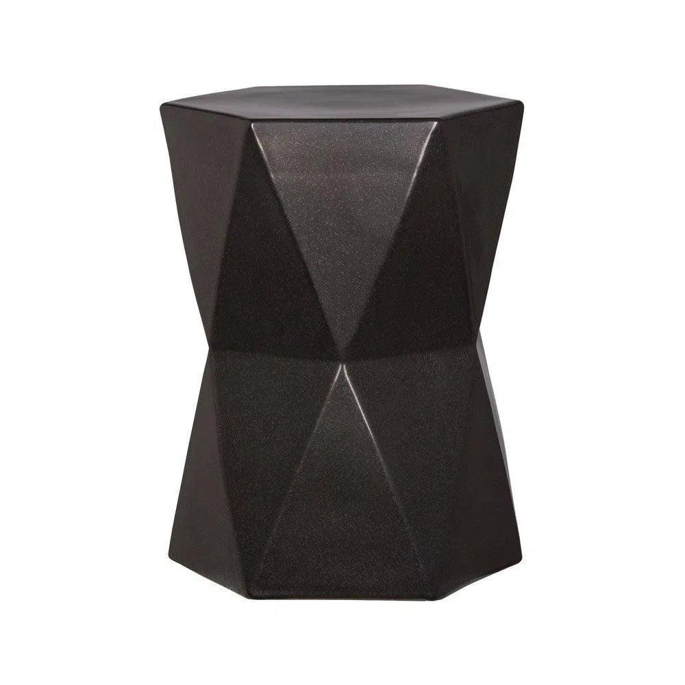 22 in. Matrix Hexagon Outdoor Garden Stool-Garden Stools-Emissary-LOOMLAN