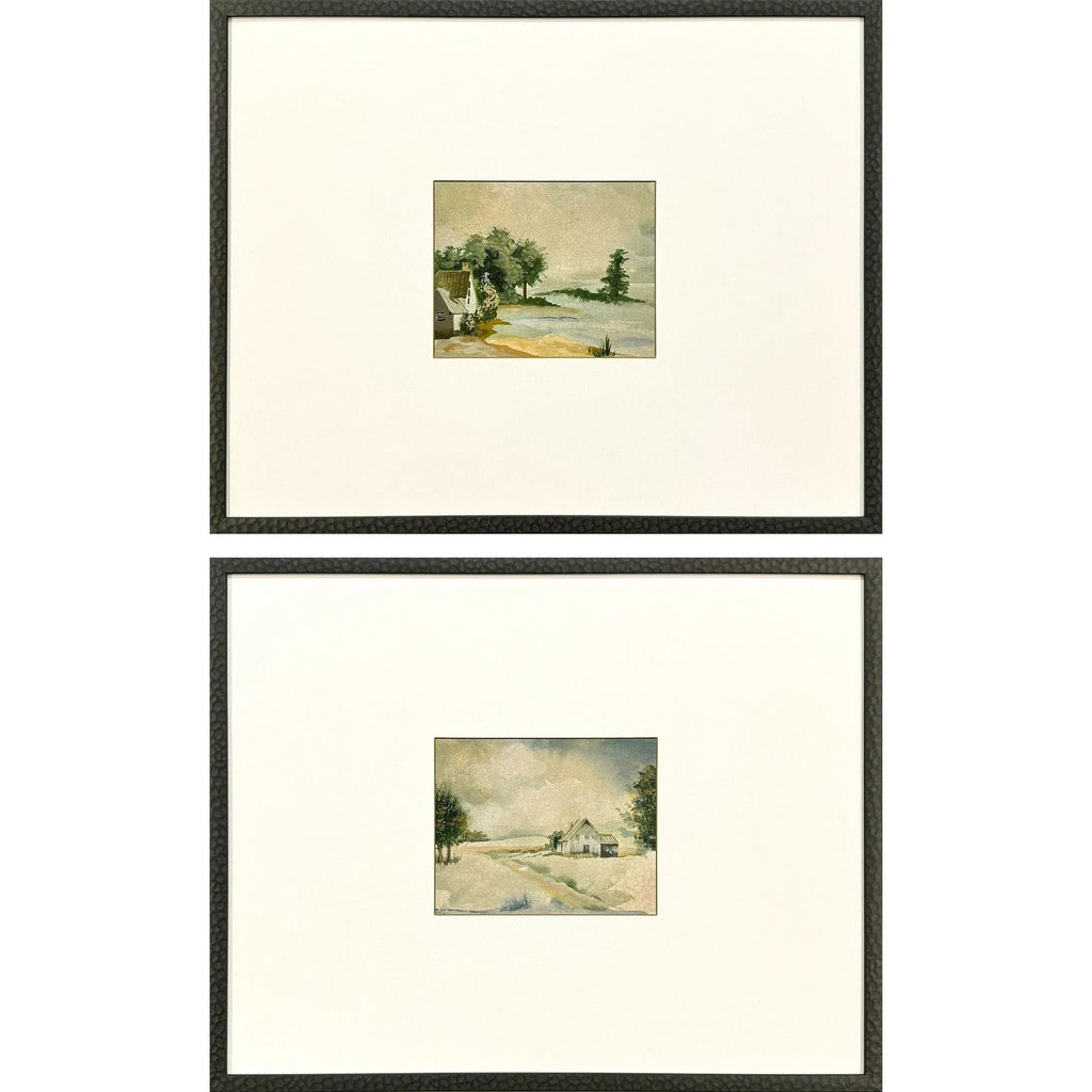 In the Meadows Wood Frame Green Canvas Art 2PC